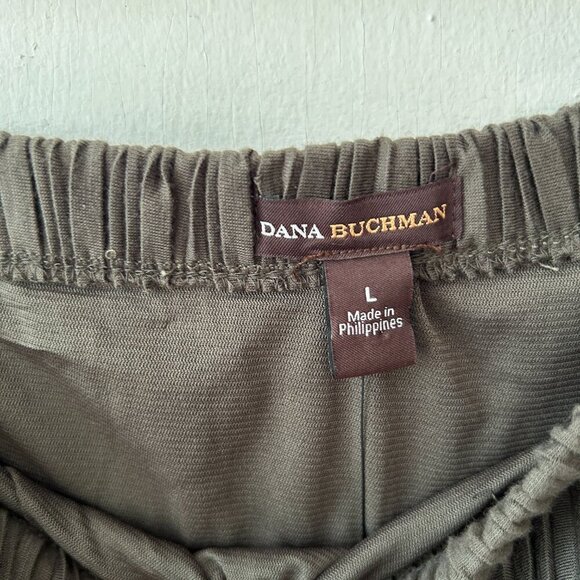 Dana Buchman Pleated Maxi Skirt Womens Large Green NWT Lined Elastic Waist - Picture 4 of 6